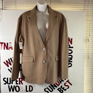 Aritzia color gold camel Vogue Blazer